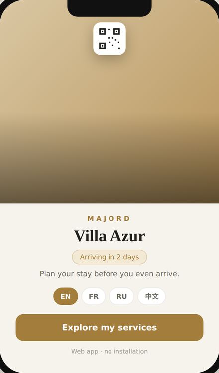 Majord generic version, before customization